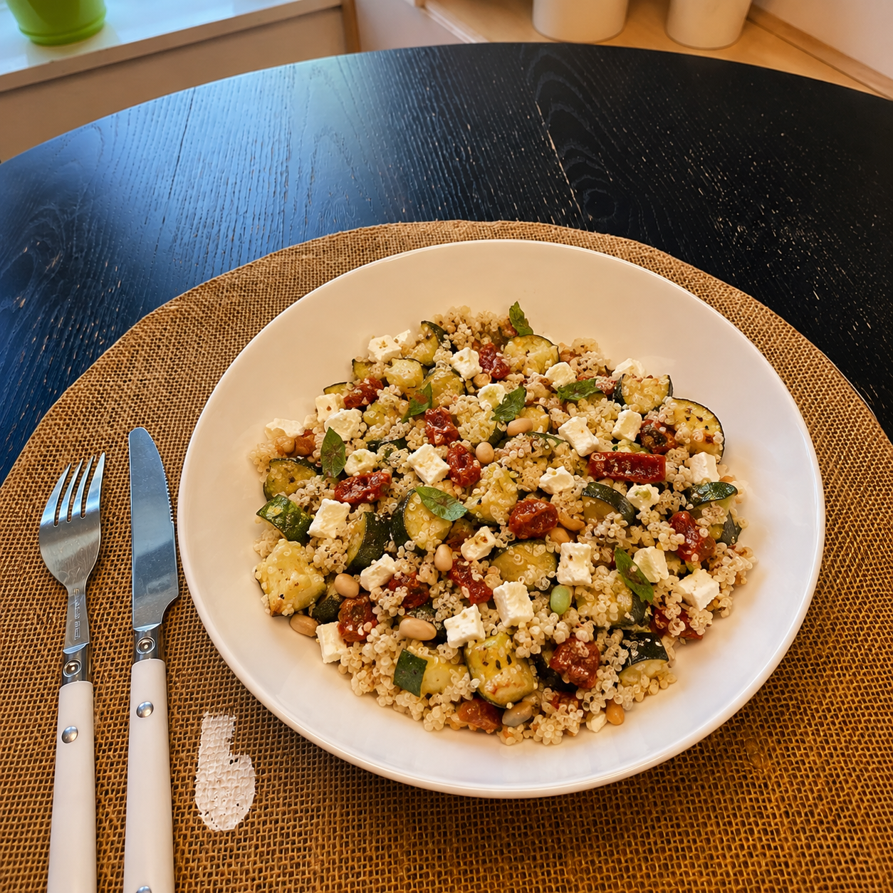 Salade de quinoa aux saveurs méditerranéennes